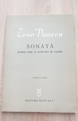 Sonată pentru orgă și orchestră de coarde - Zeno Vancea foto