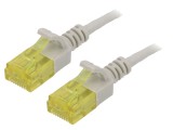Cablu Patch Cord U/UTP Cat6a Cupru LSZH Gri 1m