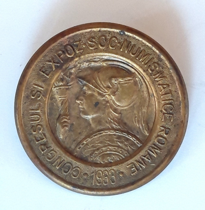 CONGRESUL ȘI EXPOZ. SOCIETĂȚII NUMISMATICE ROM&Acirc;NE - 1933