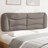 VidaXL Pernă pentru tăblie de pat, Hvar, gri taupe, 160 cm, material textil 374592