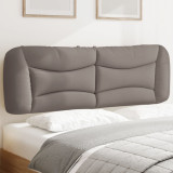 Perna pentru tablie de pat, gri taupe, 160 cm, material textil GartenMobel Dekor, vidaXL