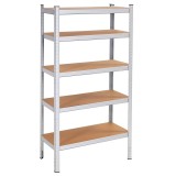 Raft cadru metalic modular pentru depozitare, 5 polite, 180x90x40cm, sarcina 875kg Household NewTrend