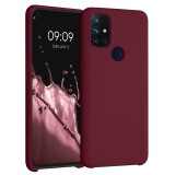 Husa pentru OnePlus Nord N10 5G, Silicon, Rosu, 53890.209, kwmobile, Carcasa