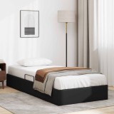 Cumpara ieftin Cadru de pat otoman Negru 90 x 200 cm Piele artificiala