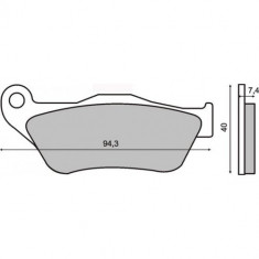 Placute frana (Sinter) Yamaha RX Xmax 125-250 '05-'07 Cod Produs: MX_NEW 225100773RM