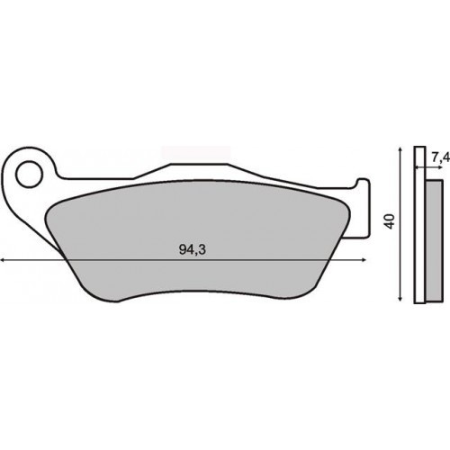 Placute frana (Sinter) Yamaha RX Xmax 125-250 &#039;05-&#039;07 Cod Produs: MX_NEW 225100773RM