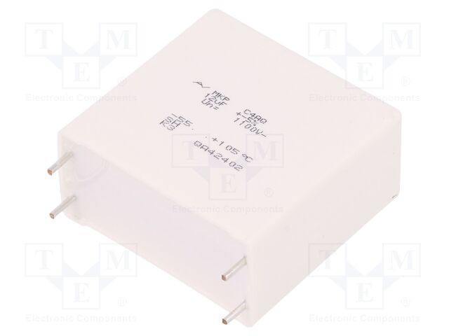 Condensator KEMET C4AQ 12uF 1100V DC-Link THT polipropilenă ESR 6,3m&Omega;