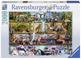 Cumpara ieftin Puzzle Rafturile Cu Animale, 2000 Piese, Ravensburger