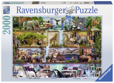 Puzzle Rafturile Cu Animale, 2000 Piese foto