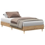 vidaXL Cadru de pat Stejar artizanal 80 x 200 cm Lemn prelucrat 8009066