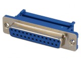 Mufă Mamă D-Sub 25 PIN pentru Cablu-Bandă IDC 1,27mm UNC 4-40, CONNFLY