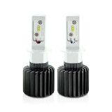 Cumpara ieftin Set 2 Becuri Auto LED H3 pentru Faruri, 12-24V, 4000 Lumeni Super White, Utilizare Off-Road, Carguard