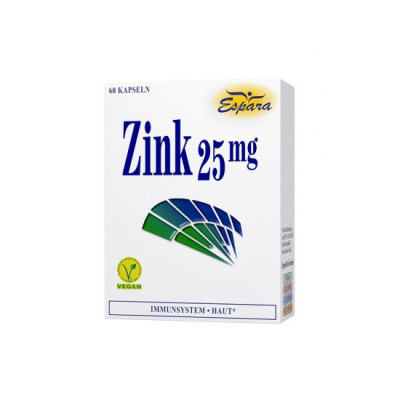 Zink 25 miligrame 60 capsule Espara foto