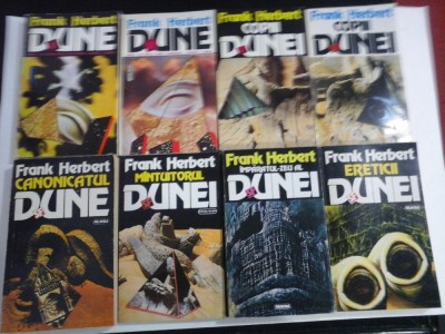 FRANK HERBERT - DUNE - 8 volume - Nemira 1992-1996 (seria completa ) foto