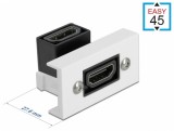 Modul Easy 45 HDMI 4K60Hz M-M unghi 90 grade 22.5 x 45 mm, Delock 81304