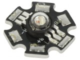 LED RGB 3W 130&deg; 350mA SMD 44-52lm &Oslash;6mm