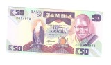Bancnota Zambia 50 kwacha 1986-1987, UNC