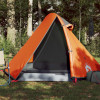 Cort de camping 2 pers., gri/oranj, impermeabil, setare rapida GartenMobel Dekor, vidaXL