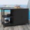 Set mobilier gradina, en.casa, PXSL-0131 PXSL-013292 x 80 x 50 cm, otel, negru, argintiu HausGarden Leisure