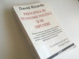 DAVID RICARDO, PRINCIPIILE DE ECONOMIE POLITICA SI DE IMPUNERE. RETIPARIREA EDITIEI DIN 1939