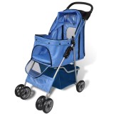 Cărucior pentru c&acirc;ini, 15 kg, albastru
