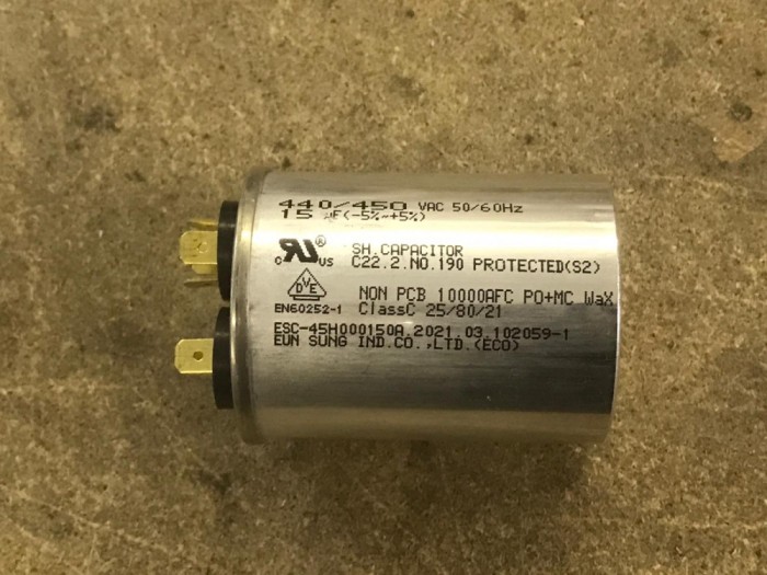 Condensator pornire uscator haine EN60252-1/ L19