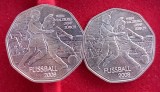 (S) MONEDA DIN ARGINT AUSTRIA - 5 EURO 2008, C.E. FOTBAL 2008 - VIENA, SALZBURG, GENF, ZURICH ,KM3163