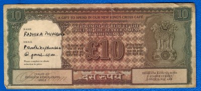 (9) VOUCHER RESTAURANT DISHOOM KING&amp;#039;S CROSS - FOOD AND DRINKS - 2015 foto