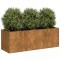 vidaXL Jardinieră Rusty 120x40x40 cm Oțel pentru intemperii 860681