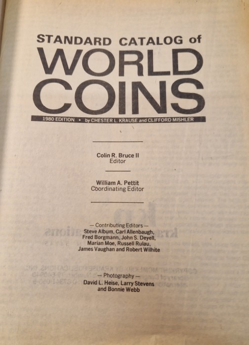 Standard catalog of wolld coins