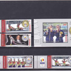 ROMANIA 2021 - MEDALII OLIMPICE 2020, TABS DIN COALA DE POSTA,BLOC MNH - LP 2335