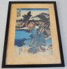 Utagawa Kunisada &quot;Imagine cu Hodogaya&quot; xilogravura 1836, Portrete, Cerneala, Altul