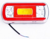 Lampa Spate LED FT-130 NT PM Neon Stanga 12-36V, 6 functii, Omologare E9, Universala Tractor Camion, 220x100mm