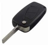 Set 2 bucati - Carcasa cheie 3 butoane Topautochei&amp;#174; compatibila cu Fiat Punto Ducato Stilo Panda Idea Doblo Bravo (spatele cheii este dintr-o buc