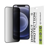 Folie pentru iPhone 12 / iPhone 12 Pro - Techsuit 111D Privacy Full&nbsp;Glue - Black