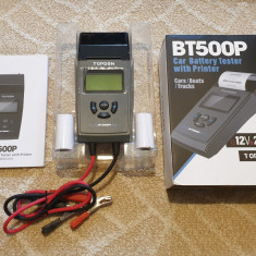 Tester prof. baterii Topdon BT500P cu printer incorporat , 12-24V