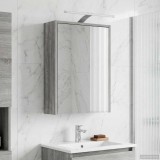 vidaXL Dulap cu oglindă pentru baie Gri Sonoma 43 x 16 x 62.5 cm 889148