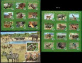ABHAZIA 2008, Fauna, nedant., engleza, MNH