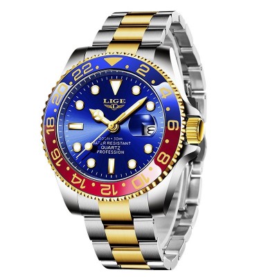 Ceas barbatesc Lige Data Quartz Analog Otel foto