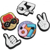 Sticker 3D OEM 67 pentru Husa Telefon / Tableta, Set 5 bucati, Multicolor