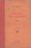 C9286N Caier de iubire, versuri de Mia Cernea, cu dedicația sa olografă către Tata Oance, 1929, Lugoj