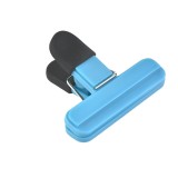 Cleste multifunctional pentru sigilarea pungilor, flippy, din plastic, mentine alimentele proaspete, 7x6.5 cm, albastru