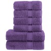 Set de prosoape premium SOLUND, 6 piese, violet, 600 g/m&sup2;