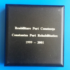 CUTIE PENTRU MEDALIA " REABILITARE PORT CONSTANTA 1991 - 2001"