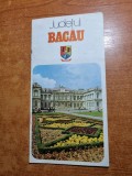 Pliant de prezentare si harta judetul bacau - din anul 1978