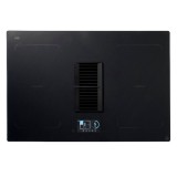 Cumpara ieftin Plita Inductie cu Hota GoodHome Bamia, 7335W, 770x520mm, Gri Inchis, Control Touch, 4 Zone Gatit, Incorporabila