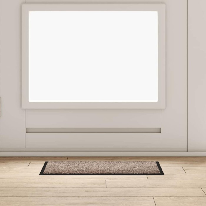 vidaXL Covoraș de intrare Bej 40 x 60 cm Țesătură Teddy 42013440