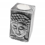 Decoratiune suport ardere lumanari parfumate cu chipul lui buddha mediu, Stonemania Bijou