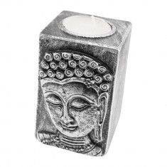 Decoratiune suport ardere lumanari parfumate cu chipul lui buddha mediu