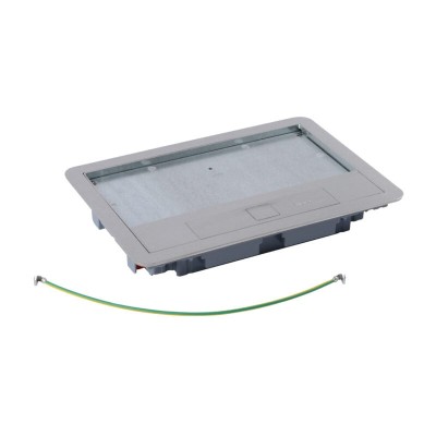 Capac si rama inox pentru doza pardoseala standard 8 12M Legrand 088003 foto